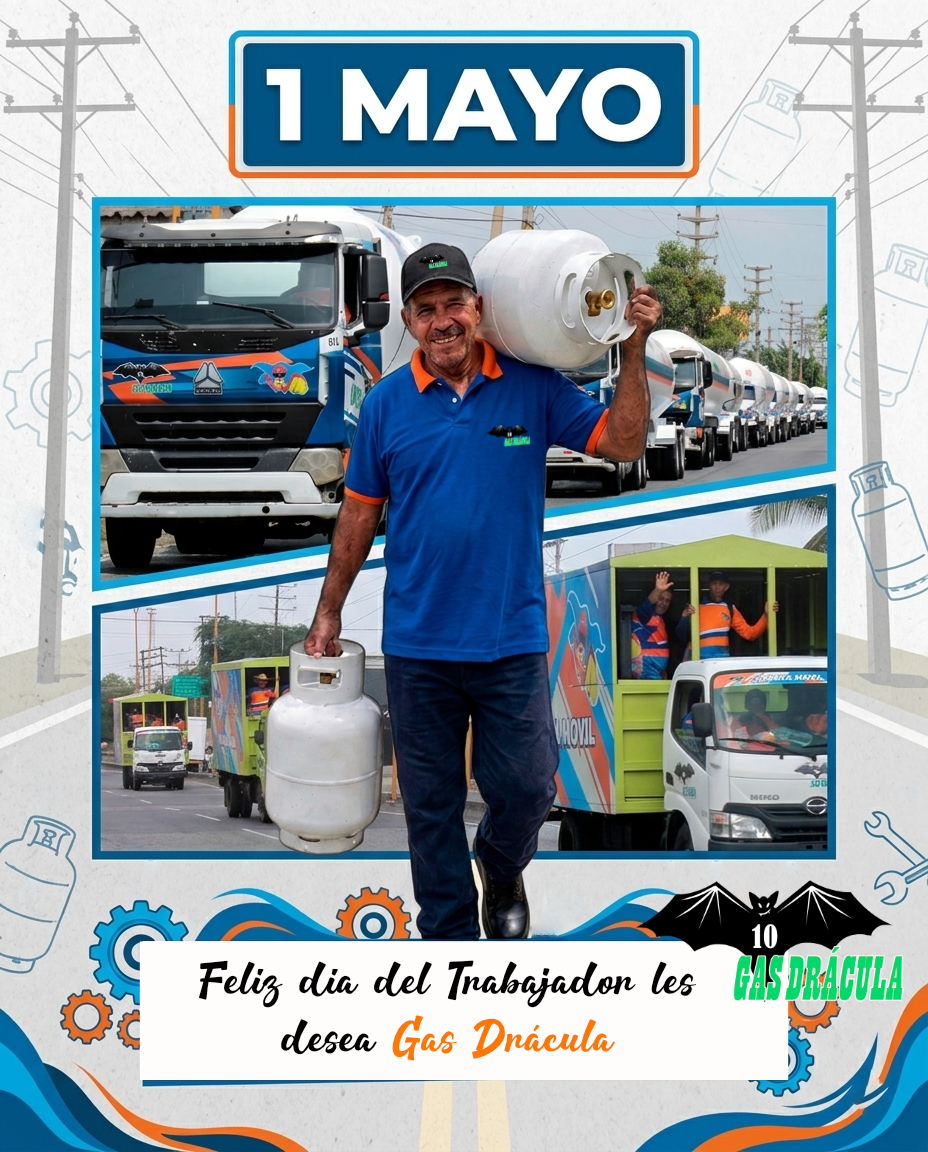 1 de mayo Gas Dracula celebra con el pueblo